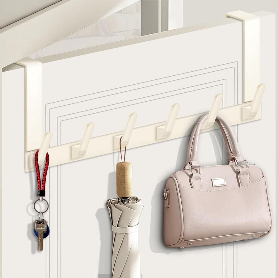 Deurgarderobe deurhaak aluminium kledinghaken deur deurkapstok om op te hangen met roestbestendig oppervlak deurhaken om op te hangen voor keuken badkamer hal