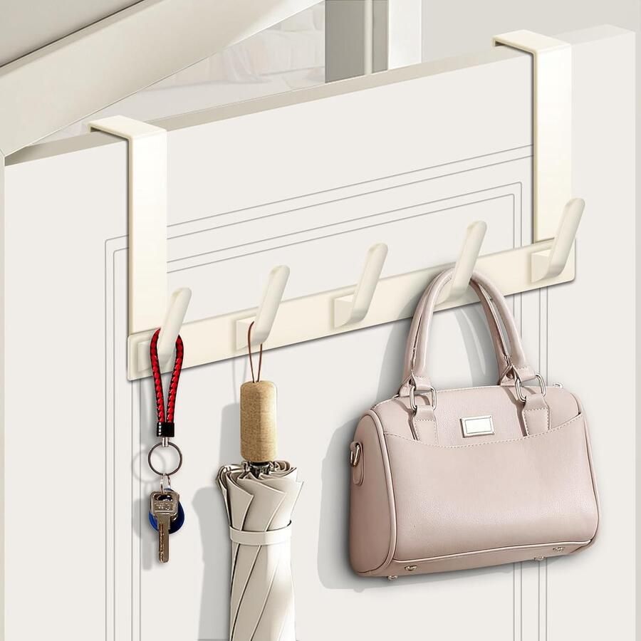 Deurgarderobe deurhaak aluminium kledinghaken deur deurkapstok om op te hangen met roestbestendig oppervlak deurhaken om op te hangen voor keuken badkamer hal