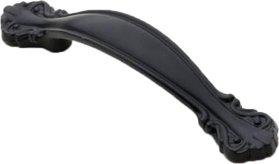 Deurgrepen 2 stuks vintage kasthandgrepen 64 mm antieke boogtrekken meubeldeurhandgrepen keukenkast dressoirs kastdeur zwart