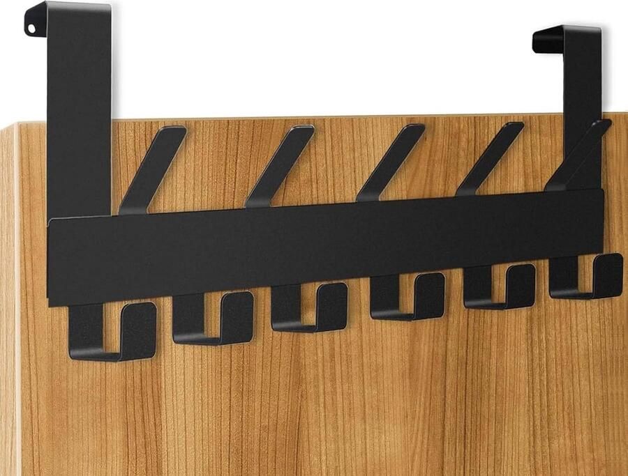 Deurhaak om op te hangen ruimtebesparend deurkapstok om op te hangen praktische kledinghaak deur kledinghaak deur ophangen zonder boren deurhakenlijst deurkapstok deur voor