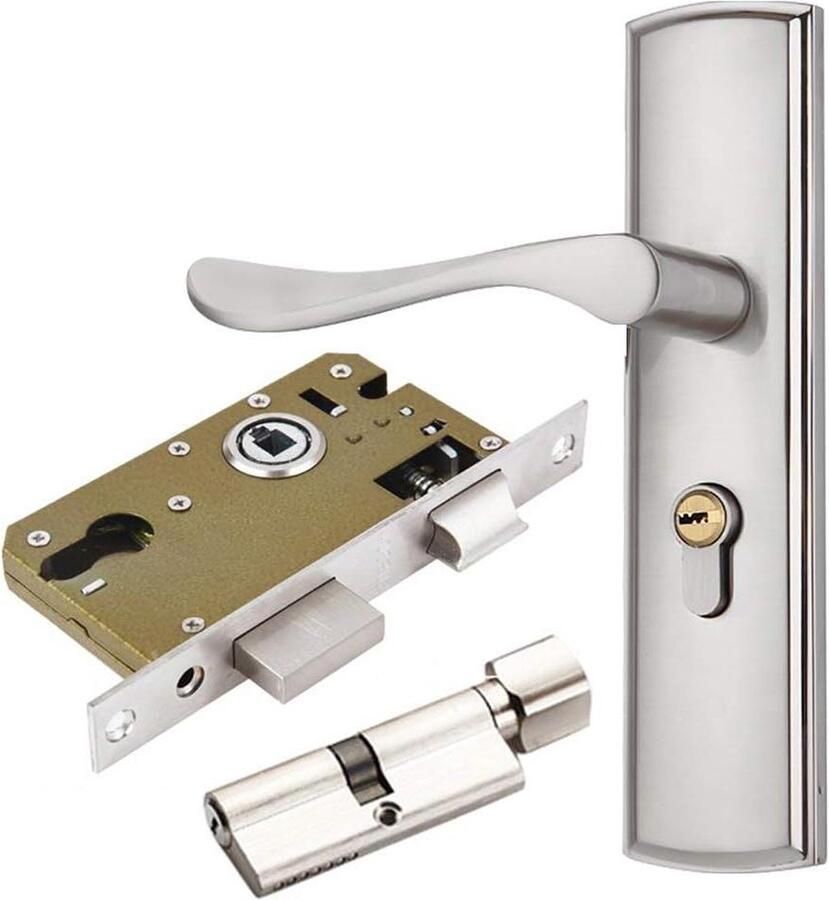 Deurhendel slot Euro hendel 2 hendel slot cilinder koperen sleutels zinklegering