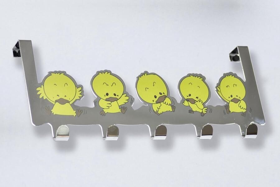 Deurkapstok Glanzend chroom geel Metaal 300 x 125 x 20 mm