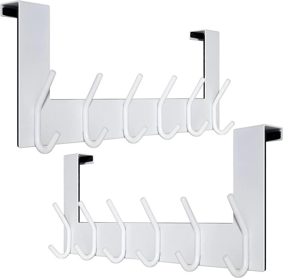 Deurkapstok met 6 Haken Krasbestendig Gemakkelijk te Plaatsen