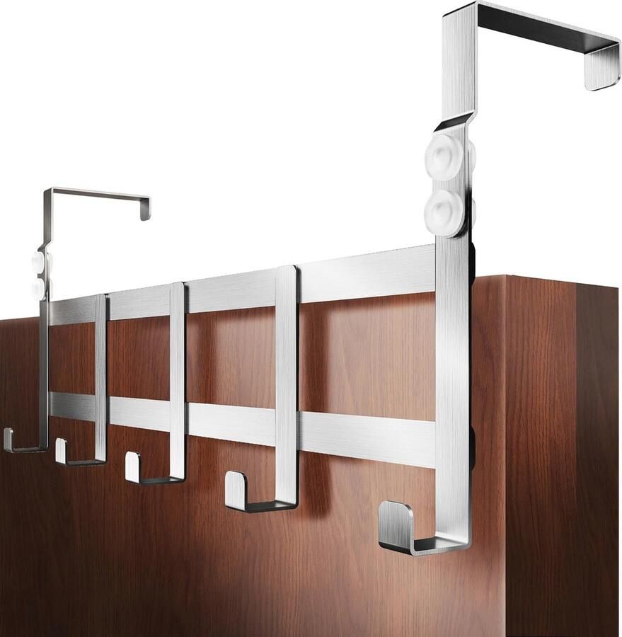 Deurkapstok Roestvrij Staal Verstelbaar voor Italiaanse Deuren Antislip en Ruimtebesparend