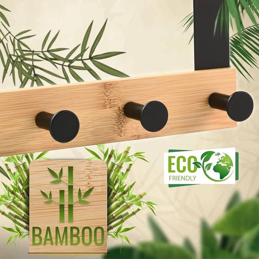 Deurkapstok van Bamboe Duurzaam en Stijlvol 1 stuk