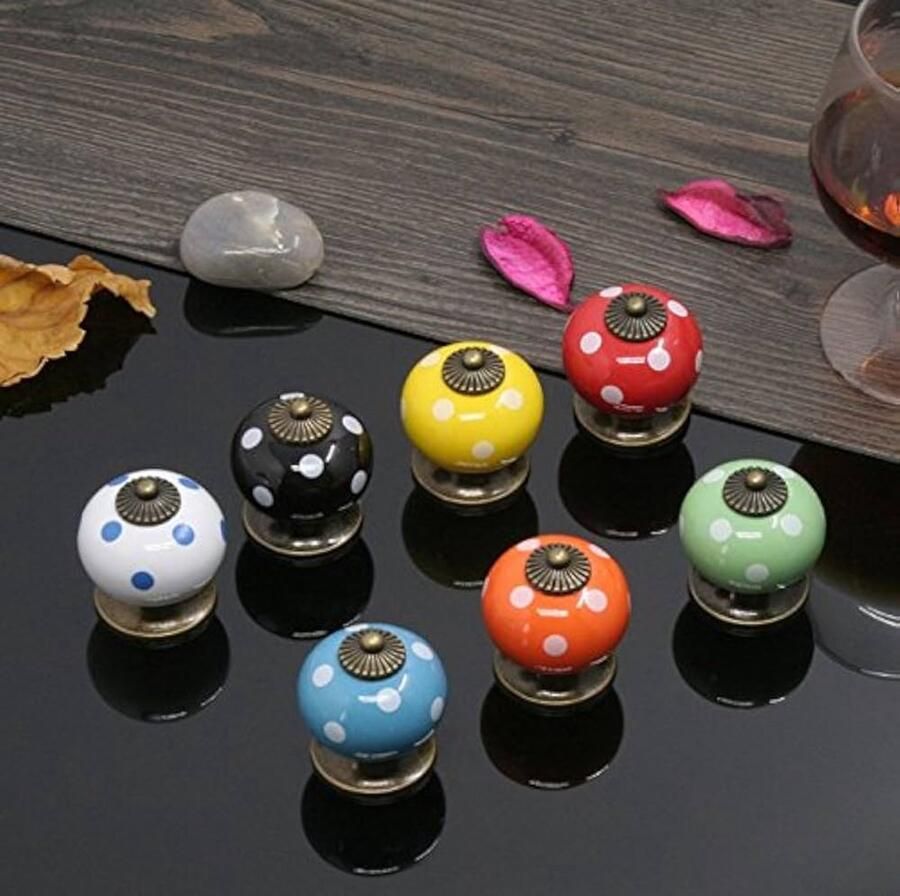 Deurknoppen set 7 stuks elegant design voor deuren en kasten