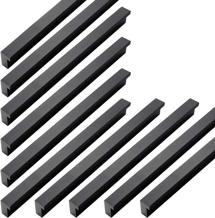 Deurknoppen set modern design 20 stuks 160 mm aluminium