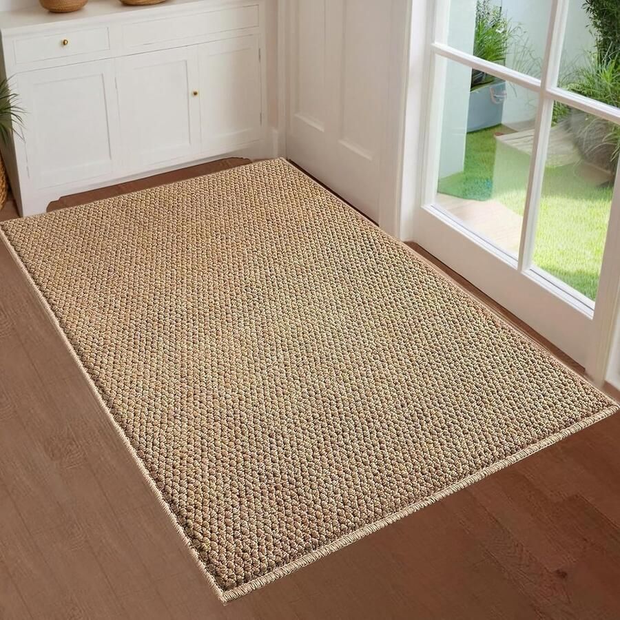 Deurmat voor buiten welkomstmat voor buiten vloerkleed voor binnen vuilopvangend antislip wasbaar laag profiel modderbestendig absorberend kleurvast voor voordeur en achterdeur voor binnen (50x80cm)