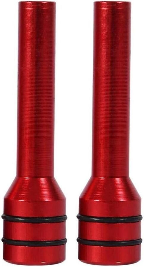Deurslot knop Cover 2 stuks universeel aluminium interieur deurslot knop Pins Cover (rood)