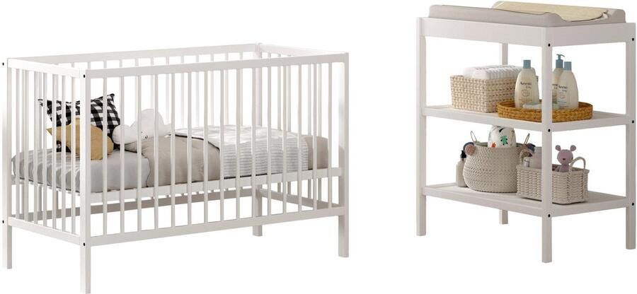 Vipack Babymeubelset Dino is het ideale startpakket voor uw kind van massief beukenhout (2-delig) - Foto 4