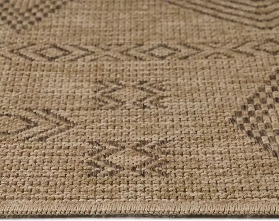 Dhaka Vloerkleed Beige Zwart 140x200cm(8711)