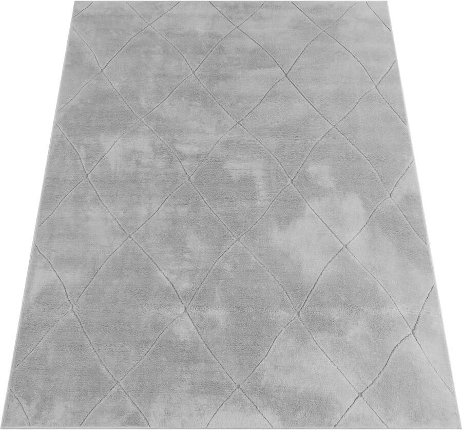 Diamantpatroon Kort paal Tapijt Modern zacht duurzaam gemakkelijke verzorging 3D -effect