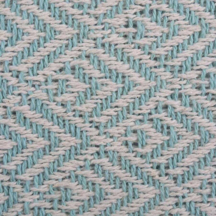 Diamond Tafelloper Aqua Katoen 15 x 72 inch