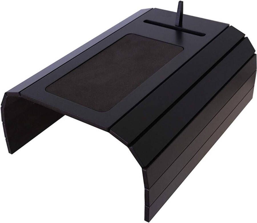 Dienblad met EVA-bodem en mobiele telefoonhouder zwart