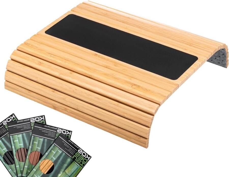 Dienblad tafel voor over de Armleuning van bank of stoel met Anti-Slip Natuurlijke Kleur Past Goed in elk Interieur Coffee Table Tray