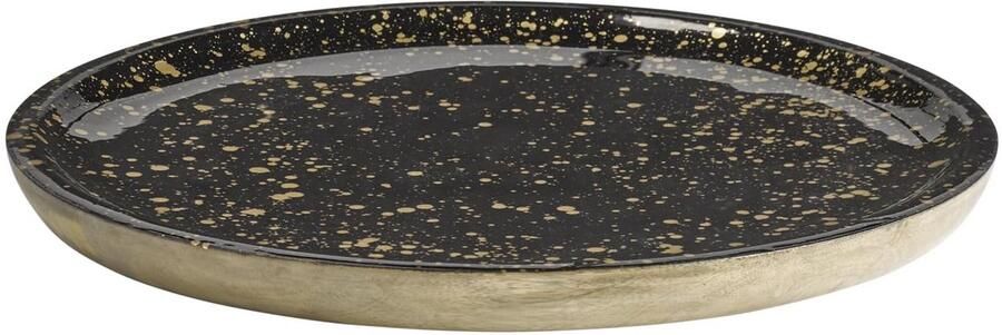 Dienblad van mangohout uniek design 1 stuk 35 5 cm