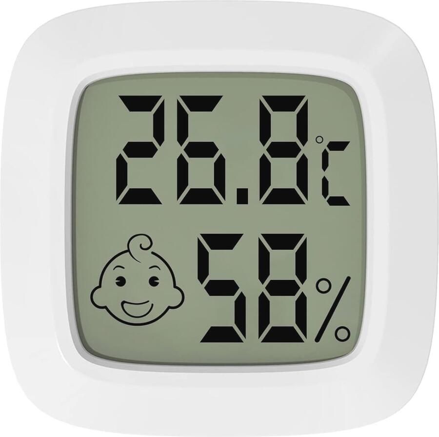Digitale Hygrometer Thermometer voor Binnen LCD Temperatuur en Vochtigheidsmeter voor Kas Tuin Kantoor