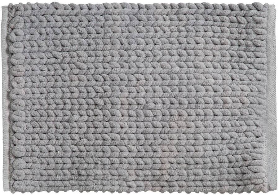 Dik grijs badkamertapijt zacht en comfortabel 1 stuk 50 x 75 cm