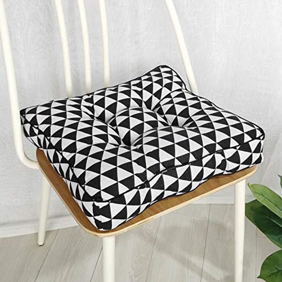 Dikke 10 cm Vierkante Zitkussens voor Stoelen Ideaal voor Binnen en Buiten