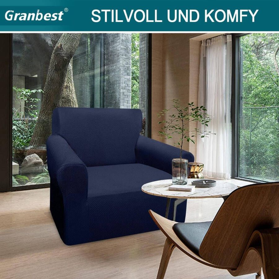 Fluwelen Zachte En Dikke Sofa Hoes Antislip Stijlvolle Hoes Voor Meubels Fluwelen Hoes Voor Hoesjes Stijlvolle Moderne Hoes Voor Fluwelen Pluche Meubels(3-Zits Donkerblauw) - Foto 3