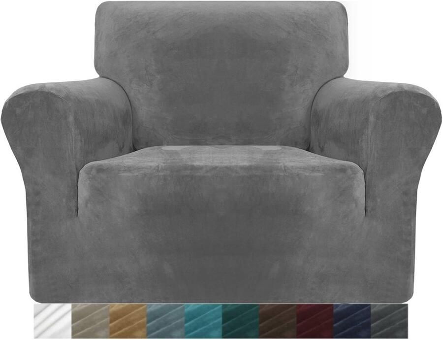 Dikke Fluwelen Stoelhoezen Superstretch Antislip Hoes voor Fauteuils en Banken Geschikt voor Huisdieren