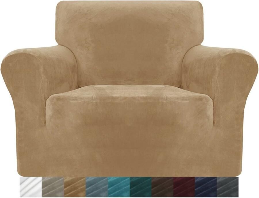 Dikke fluwelen stoelhoezen voor fauteuils en banken Antislip en superstretch