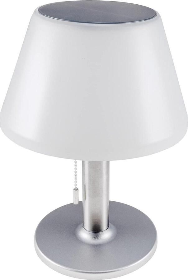 Dimbare Solar Tafellamp met Schakelaar en IP44 bescherming voor Binnen en Buiten Warm Wit