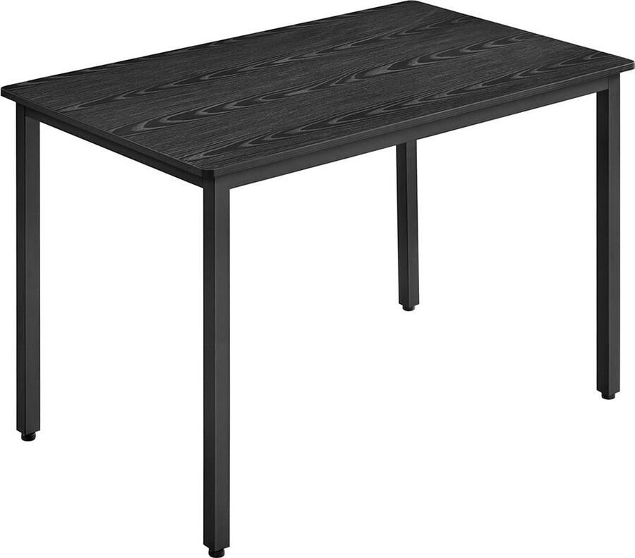 Rootz Living Rootz Eettafel Keukentafel Spaanplaat Staal Stevige Constructie 70cm x 110cm x 77cm Ebbenhout Zwart 13 6kg 120kg Capaciteit