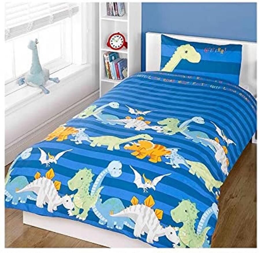 Dinosaurussen Beddegoedset voor Kinderen Eenpersoonsbed