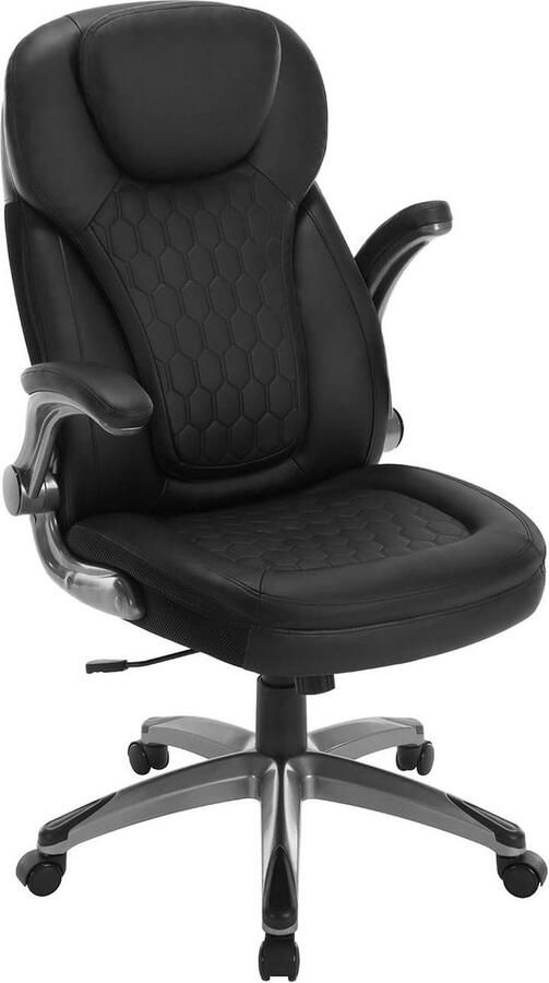 Rootz Living Rootz Directiestoel Bureaudraaistoel Ergonomische bureaustoel Verstelbare hoogte PU-gaas 67 cm x (114 5-124 5) cm x 78 cm