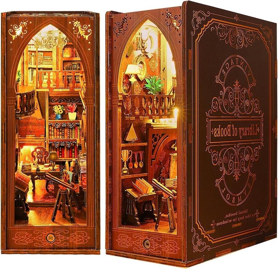 DIY Book Nook (Bibliotheek) Creëer je eigen miniatuur boekenhoekje book ends