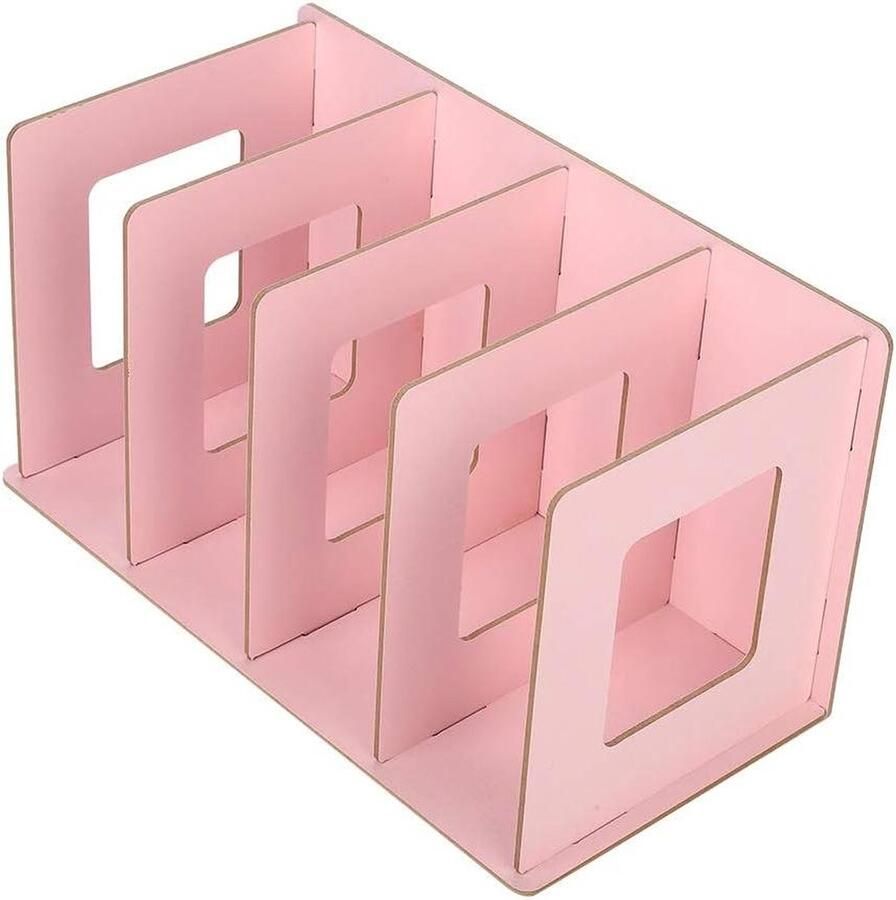 DIY Tafel Boekenrek Boekenplank Houten Bureau Organizer Roze