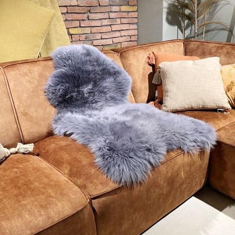 Texelse Producten Donker Grijs Texel Schapenvacht XL Skéépe 100% Echt Texelse Schapenvachten Vloerkleed Dierenvellen - Foto 2
