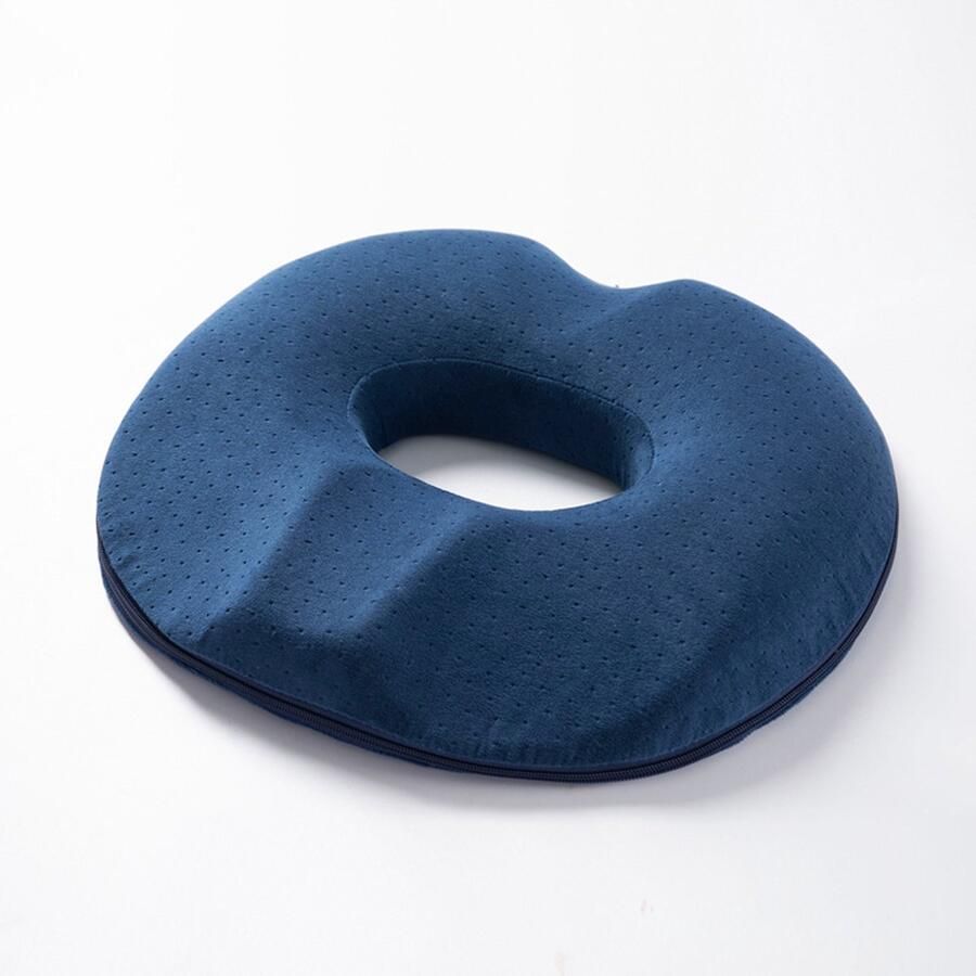 Donut Pillow Stoel Zitkussen voor Stuitbeen Pijnverlichting Memory Foam Stevig Stuitbeenkussen Donut Kussen voor Lang Zitten Bureaustoel Gaming Stoel en Autostoelkussen