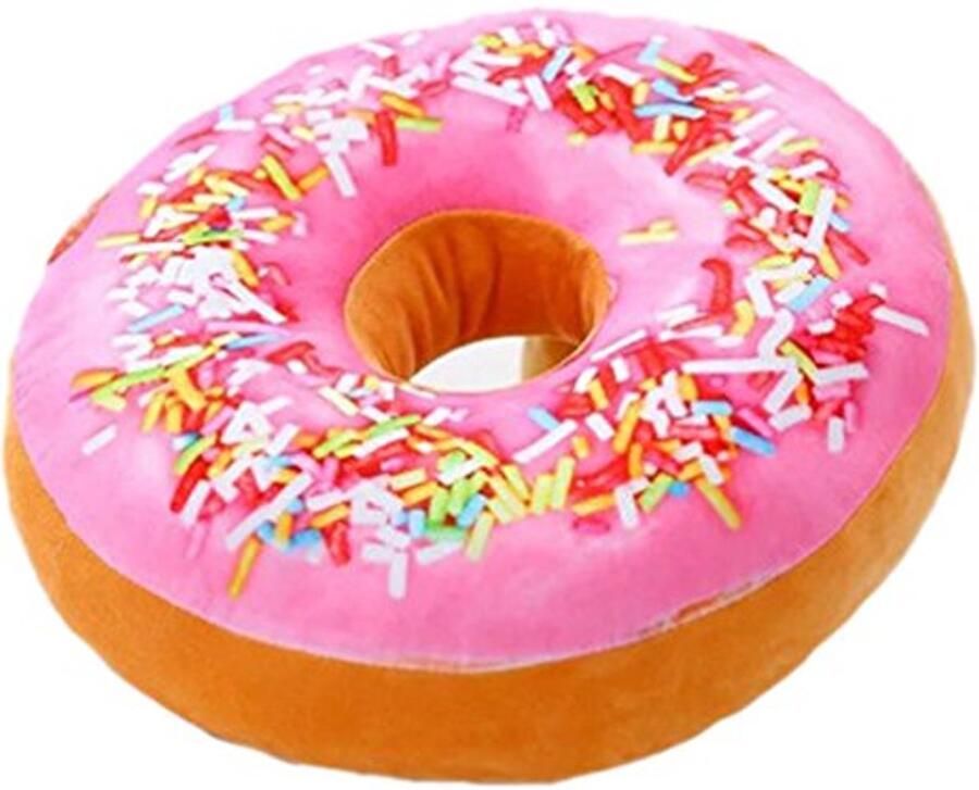 Donutvormig Pluche Kussen voor Bureaustoel en Auto Ergonomisch en Multifunctioneel
