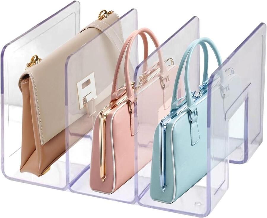 Doorzichtige Plankverdelers voor Kastplanken Transparante Zakopslagrek en Closet Separator (Small)