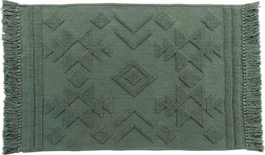 Douceur d'intérieur CILAOS vloerkleed met franjes katoen