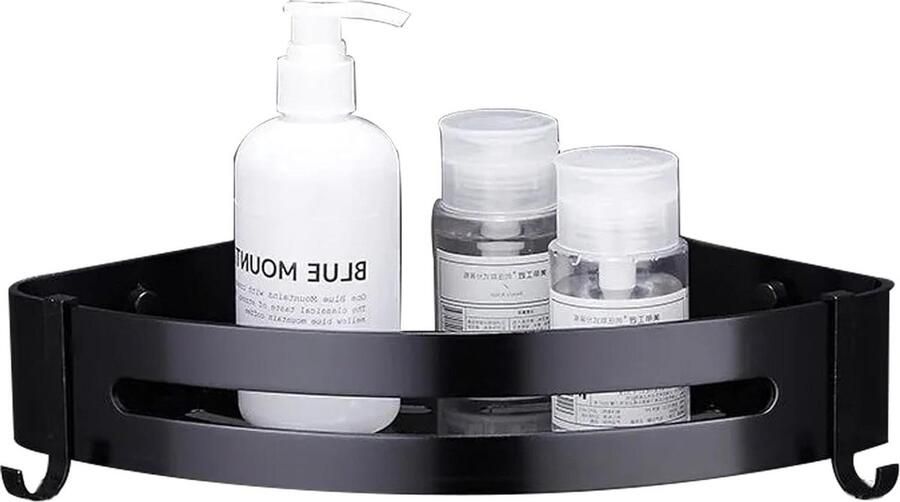 Douchecaddy Hoek zelfklevend zonder boren 1 stuk wit kunststof