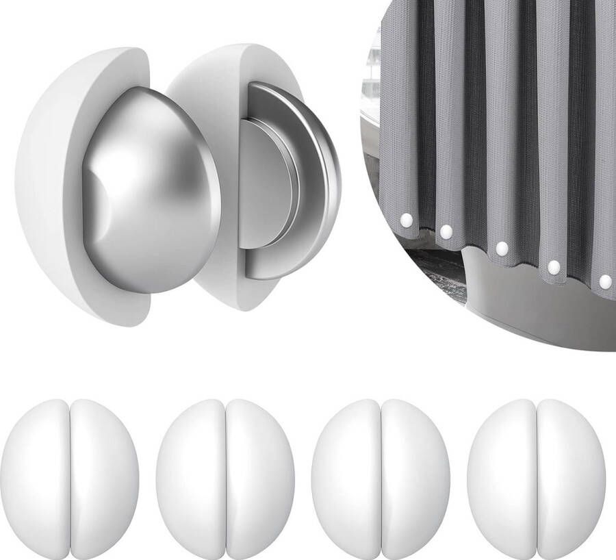 Douchegordijn met gewichten roest niet magneet siliconen gecoate magneten tafelkleden magneten voor raamgordijn douchegordijn tafelkleed houdt op met blazen