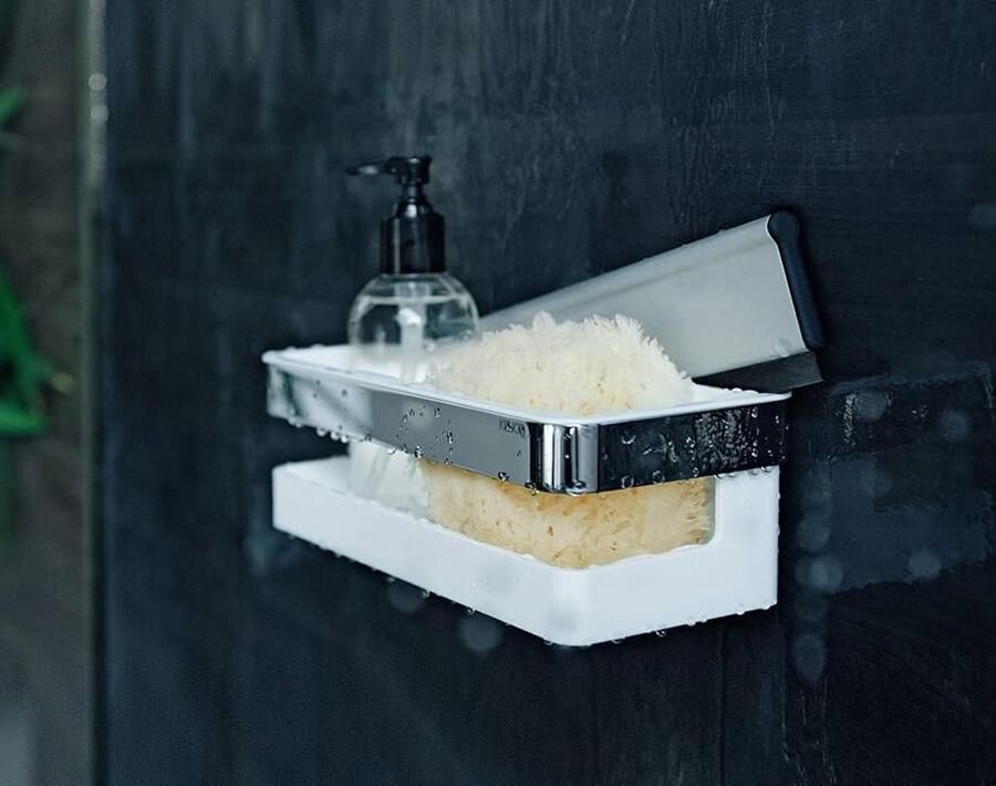 Douchemand 3-delig Verchroomd wit Metaal en kunststof