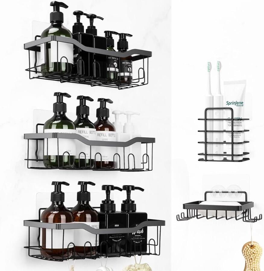 Douchemand praktisch en ruimtebesparend 1 stuk kunststof