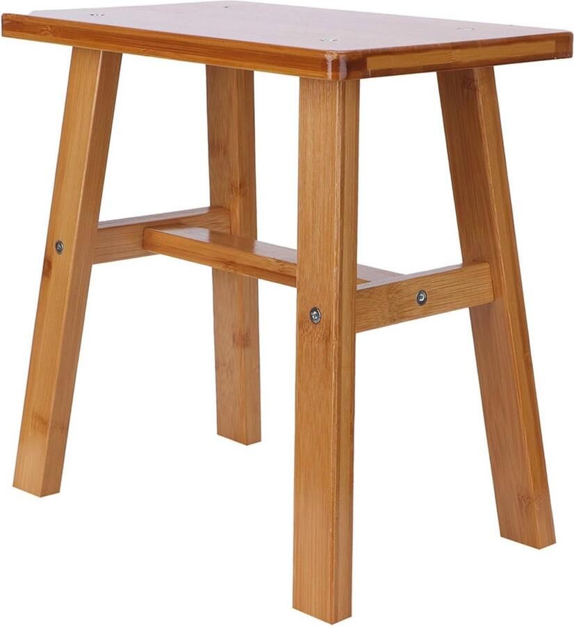 Douchestoel Houten Bamboe Kruk voor Douche Badkamer en Woonkamer