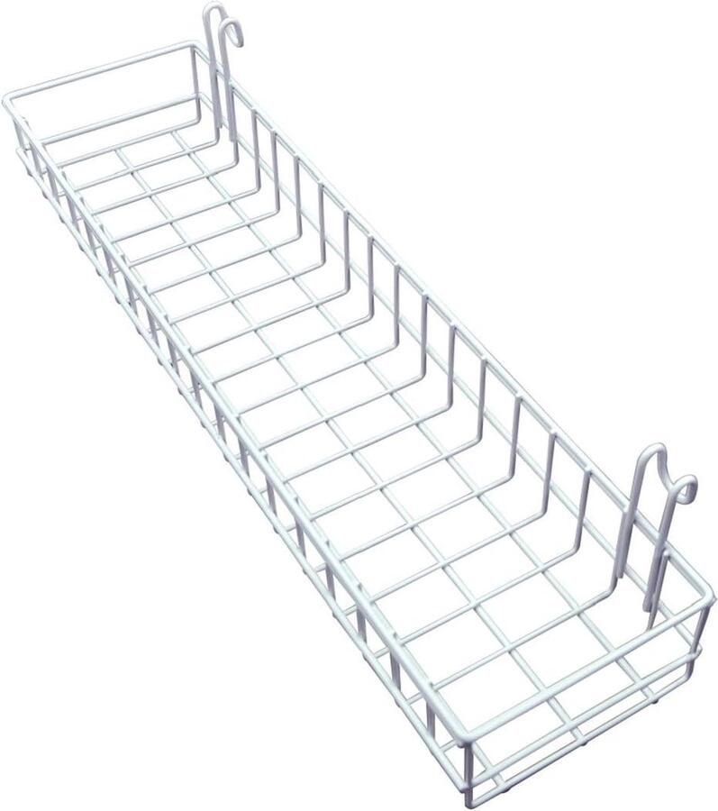 Draad wandmand roostermand wandorganizer voor wandroosters keukenorganizer draadopbergrek voor thuisbenodigdheden wanddecoratie (wit)