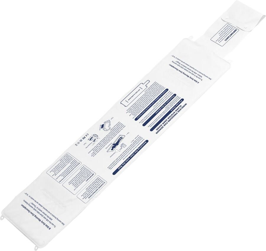 Draadloos Bedalarmsysteem met Sensorkussen Oproeptoets en Pieper – Pre-Alarm Veiligheidsapparaat voor Valpreventie en Ouderzorg (10 x 35 Inch)