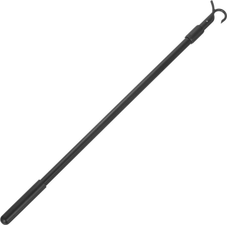 Draadloze jaloezieroede Hangerhaakroede Kantelroede voor jaloezieën Telescopische stang voor het op- en neertrekken van gordijnen Aluminiumlegering voor rolgordijnen 35 60 cm Zwart