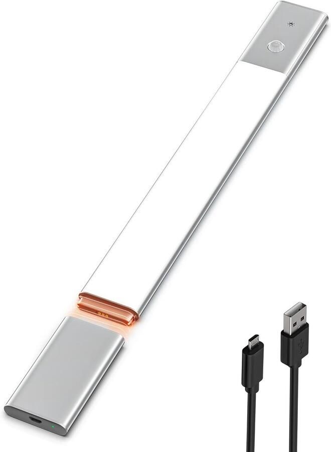 Draadloze LED Onderbouwlamp 38 cm Dimmer Bewegingssensor 3 Kleurtemperaturen Ideaal voor Keuken Kledingkast en Trap