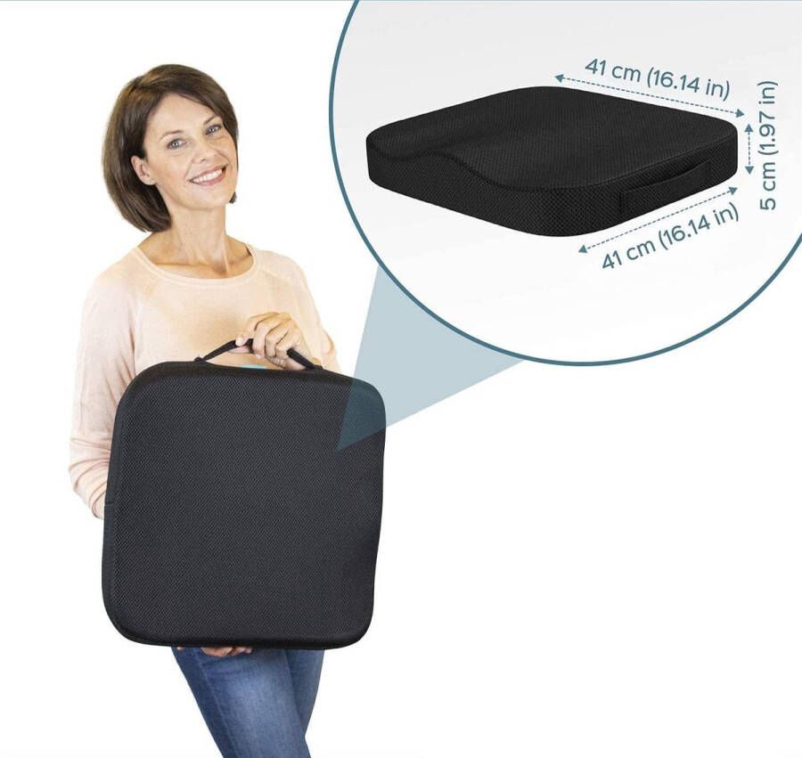 Draagbaar Comfort Kussen Orthopedische Memory Foam Stoel Kussen Coccyx & Onderste Stoel Kussen voor Office Auto Stoelen Terug Pijn Relief Kussen Grote Office Stoel Kussen