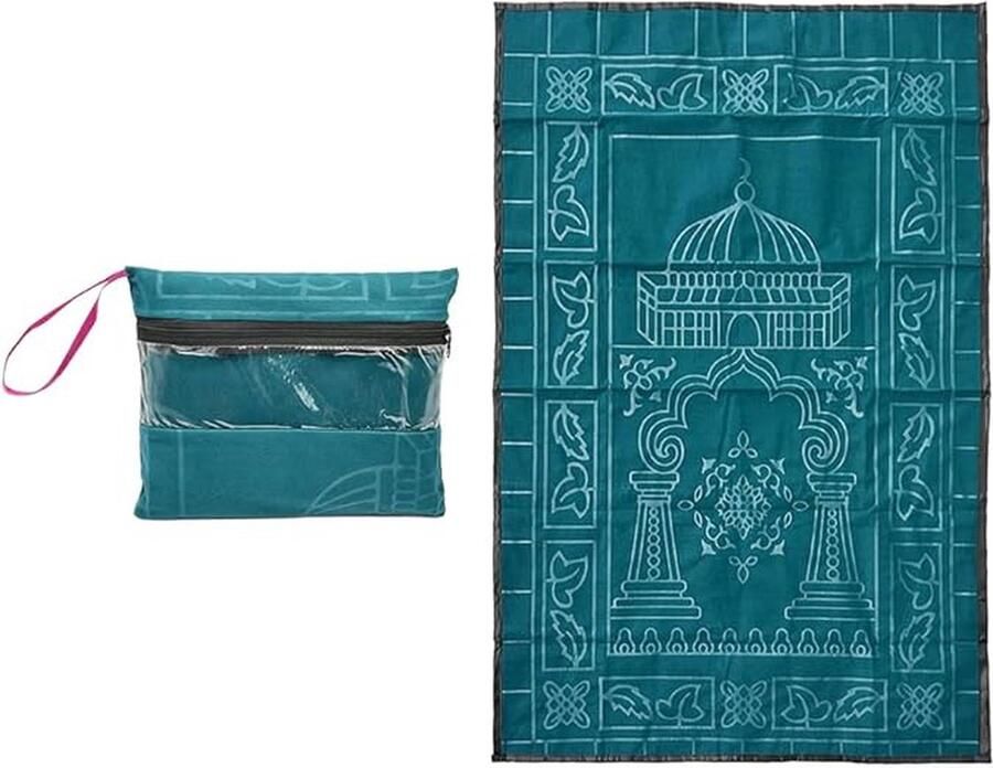 Draagbaar moslim gebedskleed zachte moslimgebedsmat Ramadan draagbare reisgebedsmat moslim gebedsmat islamitische gebedsmat voor moslimvrouwen en mannen zachte luxe voor moslimgebed