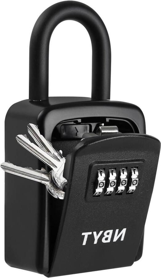 Draagbare combinatieslot sleutelbox voor huissleutels waterdichte sleutelkluis opbergkast (klein formaat met beugel)