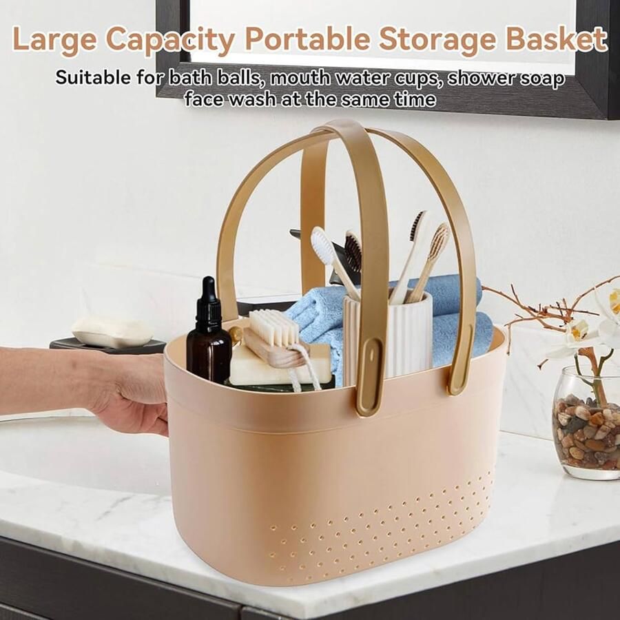 Draagbare Douchemand Grote Capaciteit Roze Kunststof